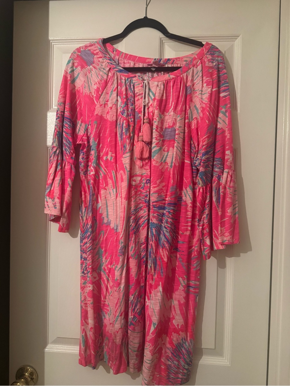 Lilly Pulitzer Pink Multi Floral Print Tunic Dress